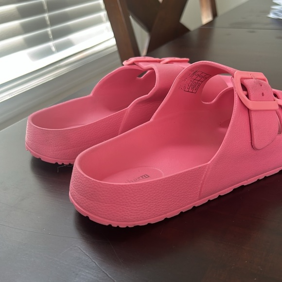 Aquatherm Pink Slip On Buckle Strappy Slides Sandals EU 39 - Picture 4 of 13